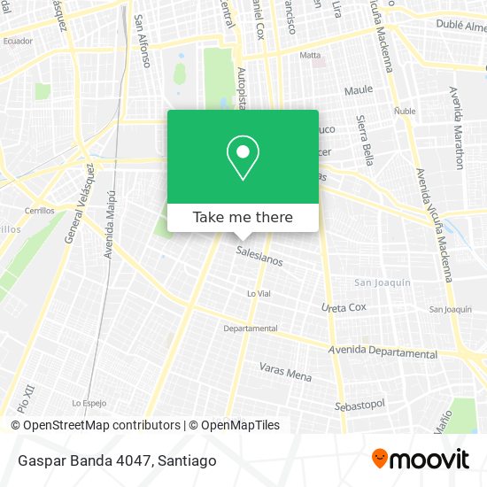 Gaspar Banda 4047 map