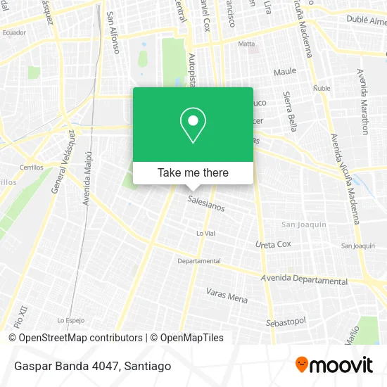 Gaspar Banda 4047 map