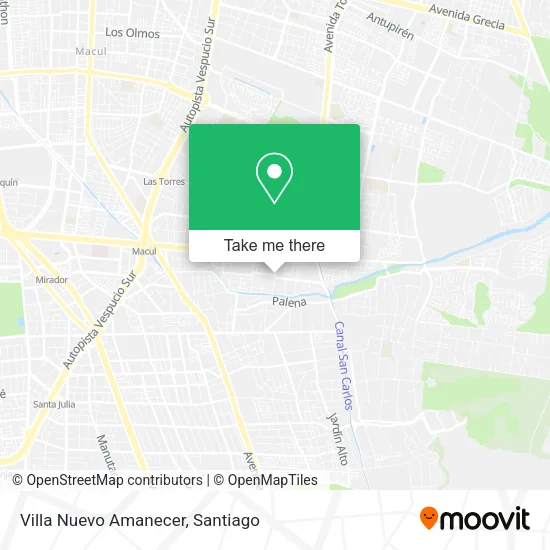 Villa Nuevo Amanecer map