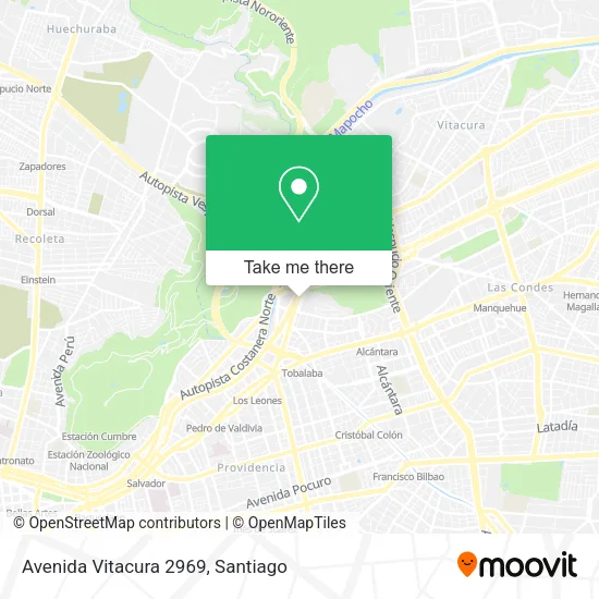 Avenida Vitacura 2969 map