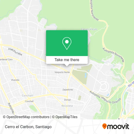 Cerro el Carbon map