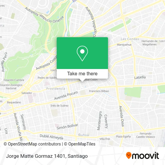 Jorge Matte Gormaz 1401 map