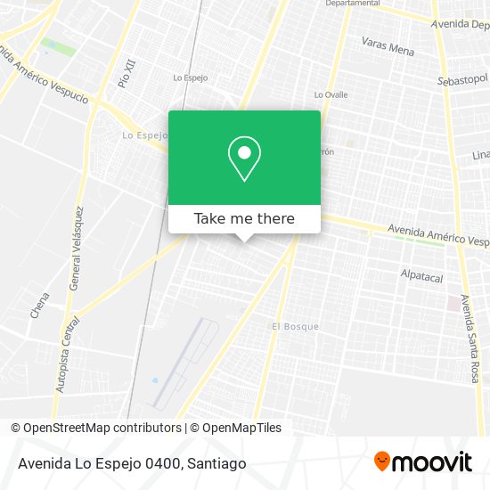 Avenida Lo Espejo 0400 map