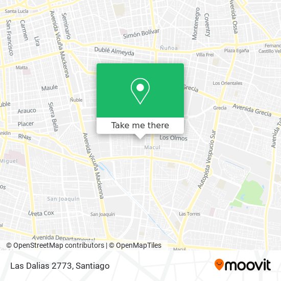 Las Dalias 2773 map