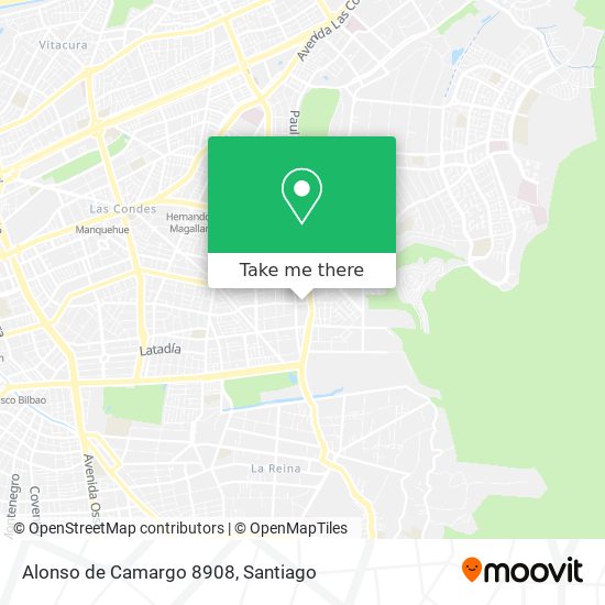 Alonso de Camargo 8908 map