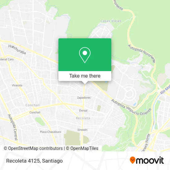 Recoleta 4125 map