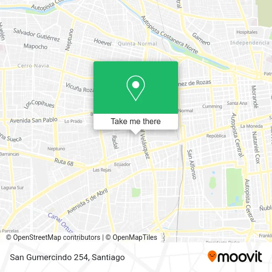 San Gumercindo 254 map