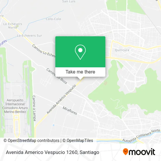 Avenida Americo Vespucio 1260 map