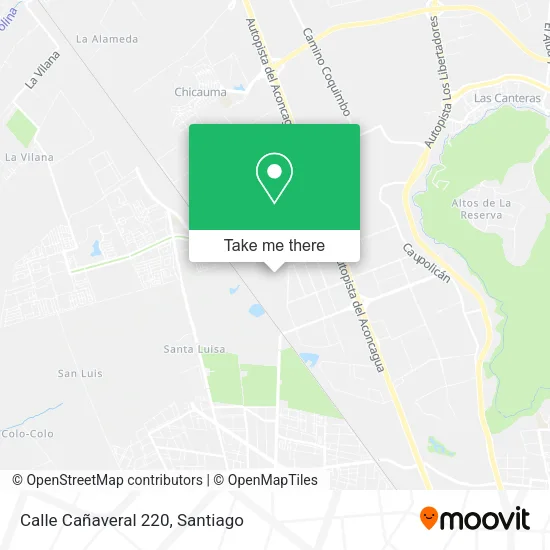 Mapa de Calle Cañaveral 220