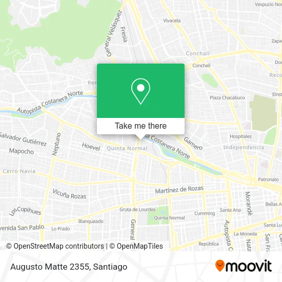 Augusto Matte 2355 map