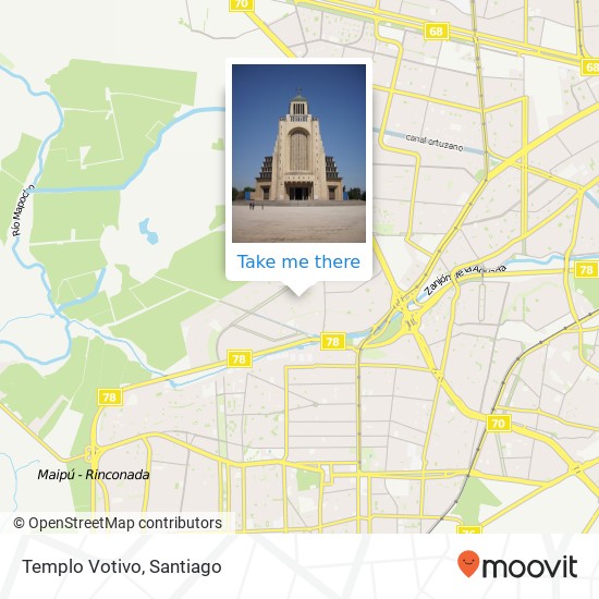 Templo Votivo map