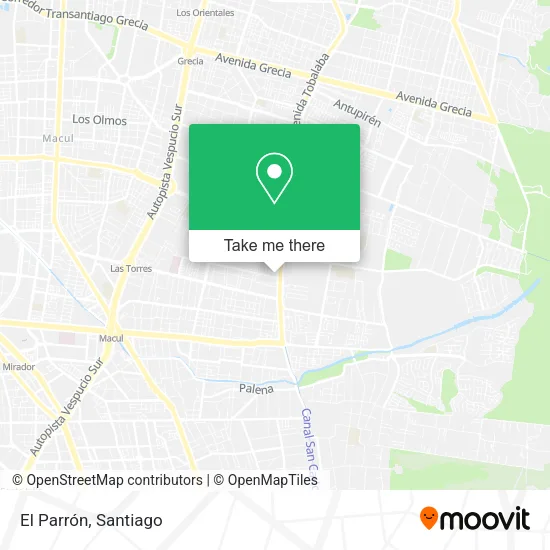 El Parrón map