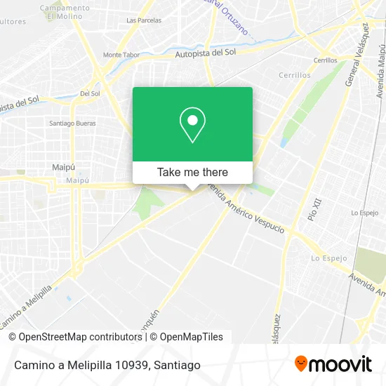 Mapa de Camino a Melipilla 10939