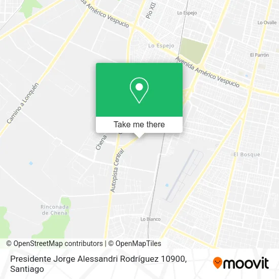 Presidente Jorge Alessandri Rodríguez 10900 map
