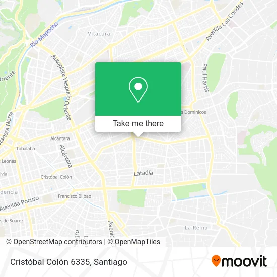 Cristóbal Colón 6335 map