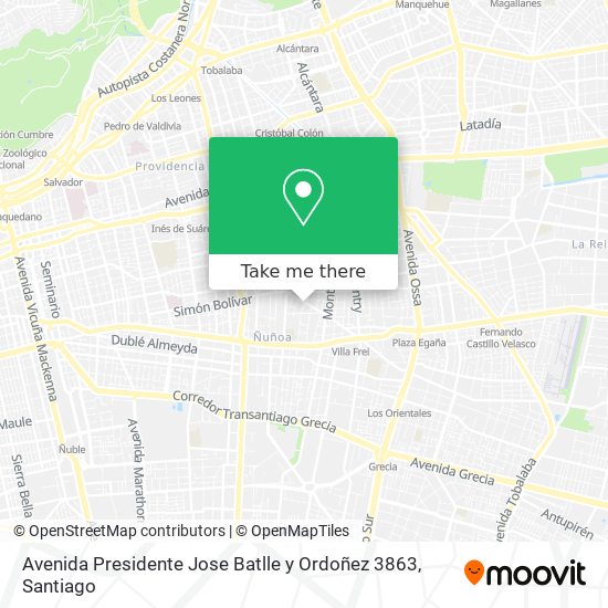 Mapa de Avenida Presidente Jose Batlle y Ordoñez 3863