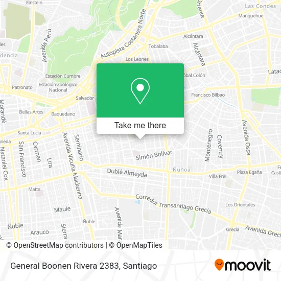 General Boonen Rivera 2383 map