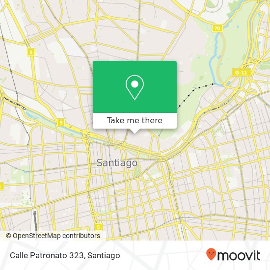 Mapa de Calle Patronato 323