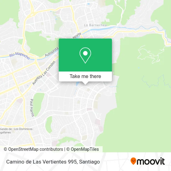 Mapa de Camino de Las Vertientes 995