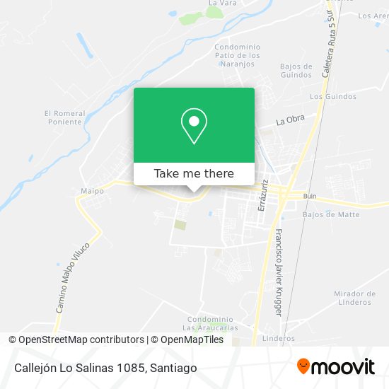 Callejón Lo Salinas 1085 map