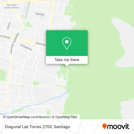 Diagonal Las Torres 2700 map