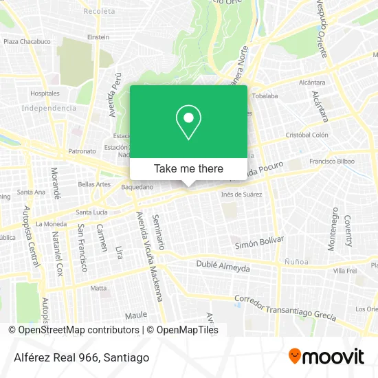 Mapa de Alférez Real 966