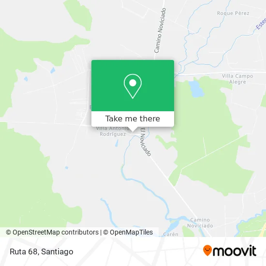 Ruta 68 map