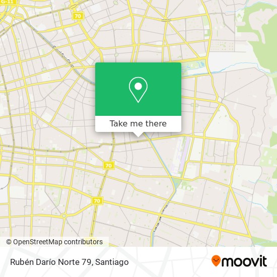 Rubén Darío Norte 79 map