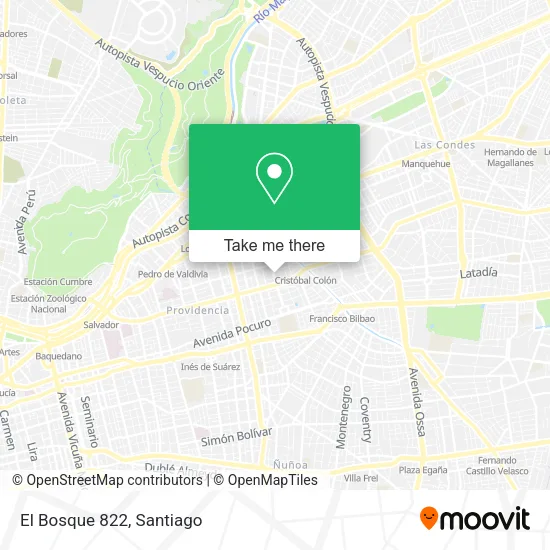 El Bosque 822 map