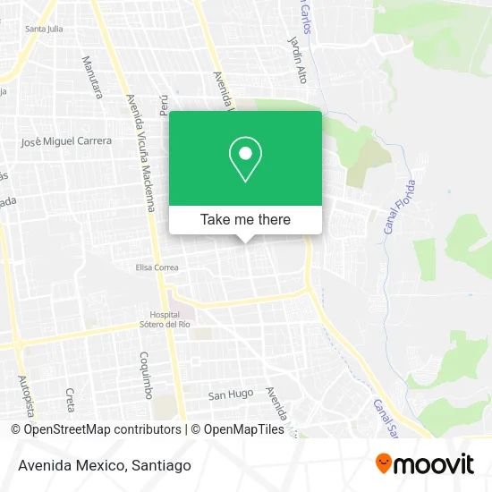 Avenida Mexico map