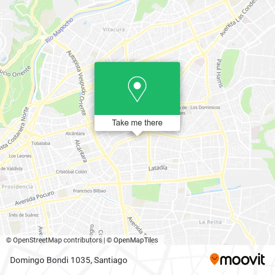 Domingo Bondi 1035 map
