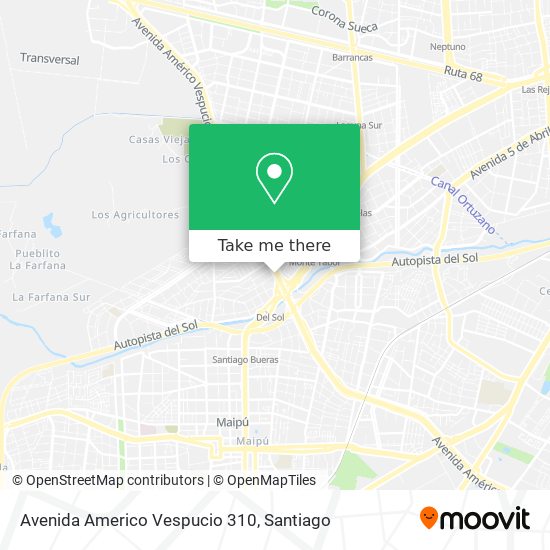 Mapa de Avenida Americo Vespucio 310