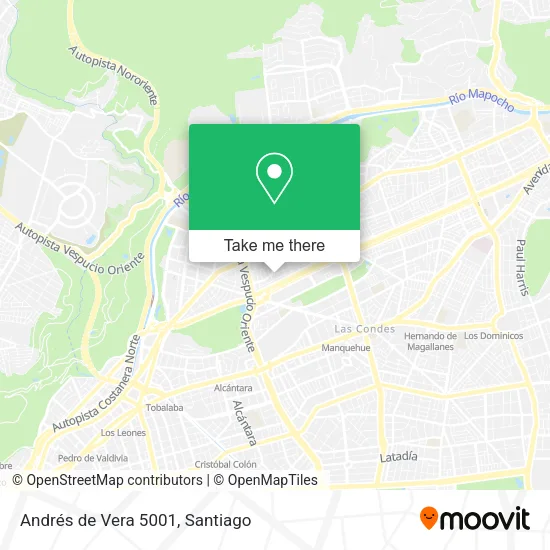 Andrés de Vera 5001 map