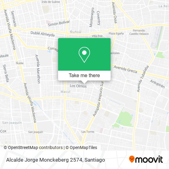 Alcalde Jorge Monckeberg 2574 map