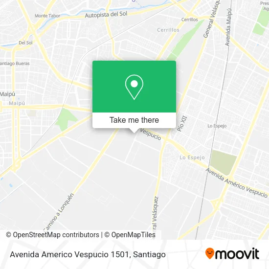 Avenida Americo Vespucio 1501 map