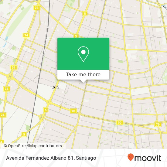 Avenida Fernández Albano 81 map