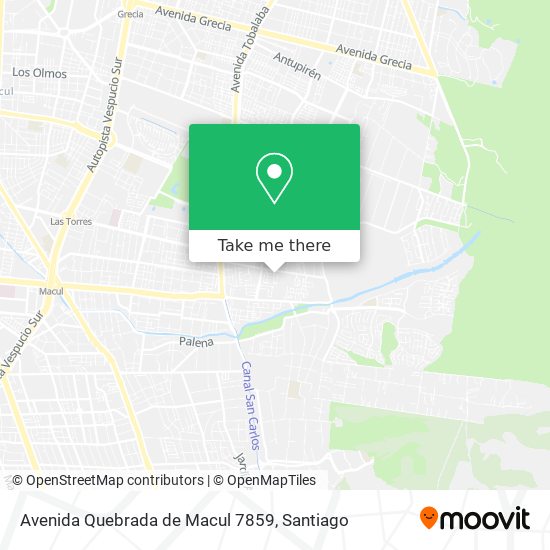 Avenida Quebrada de Macul 7859 map
