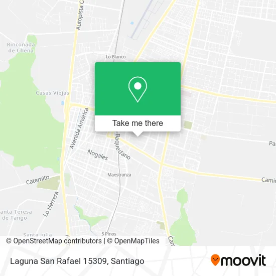 Laguna San Rafael 15309 map