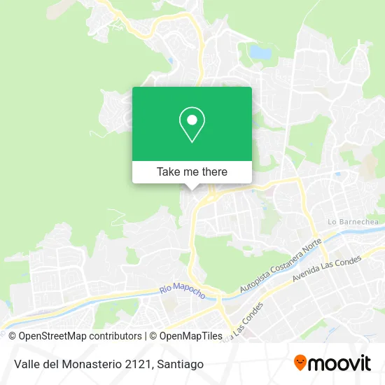 Valle del Monasterio 2121 map