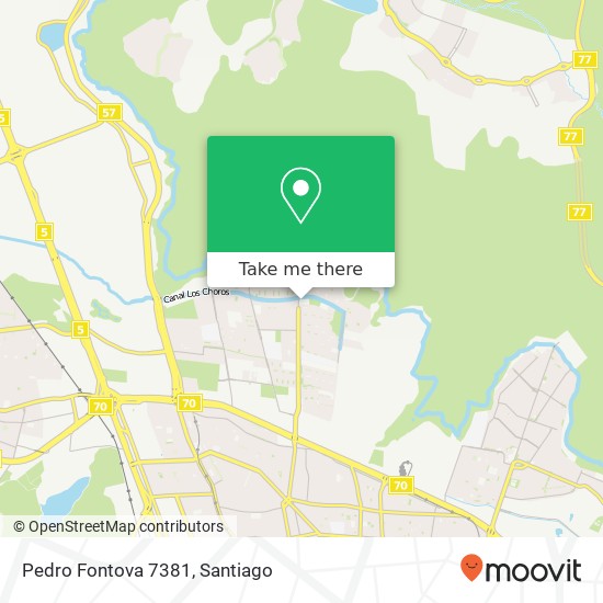 Pedro Fontova 7381 map