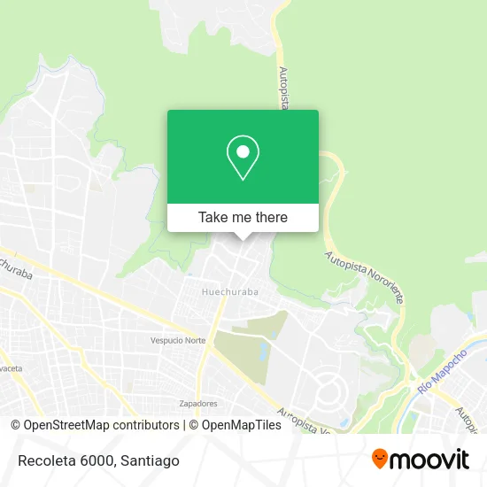 Recoleta 6000 map