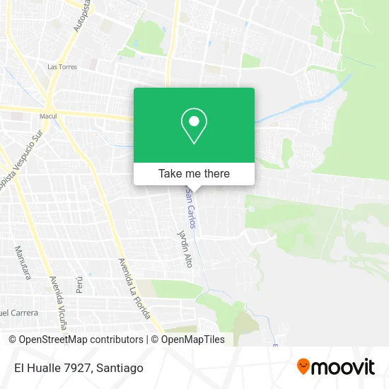 El Hualle 7927 map