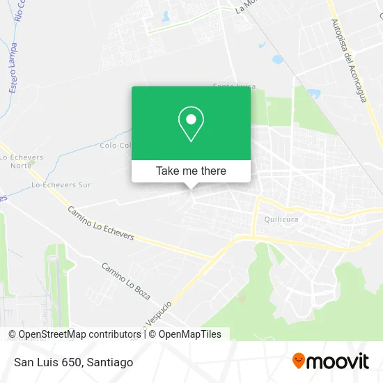 San Luis 650 map