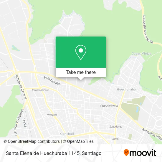 Santa Elena de Huechuraba 1145 map
