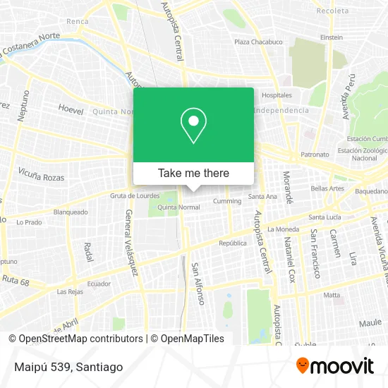 Maipú 539 map