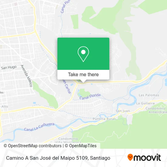 Mapa de Camino A San José del Maipo 5109