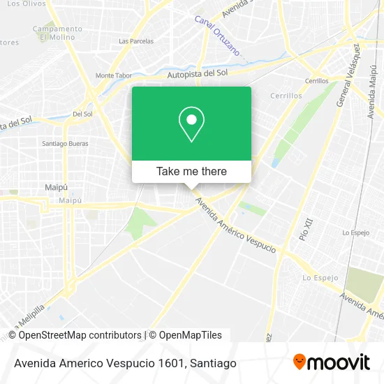 Avenida Americo Vespucio 1601 map