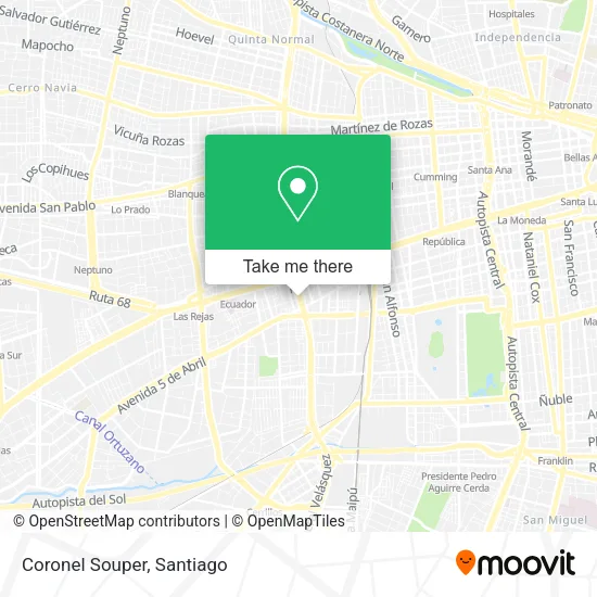 Coronel Souper map