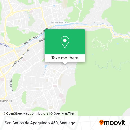 San Carlos de Apoquindo 450 map