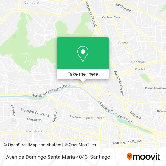 Avenida Domingo Santa María 4043 map